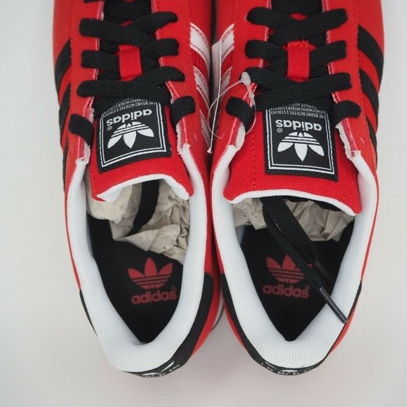 Adidas Samoa J Boys Shoes Red Sneakers Originals Leather C75421 Vintage - Picture 6 of 12